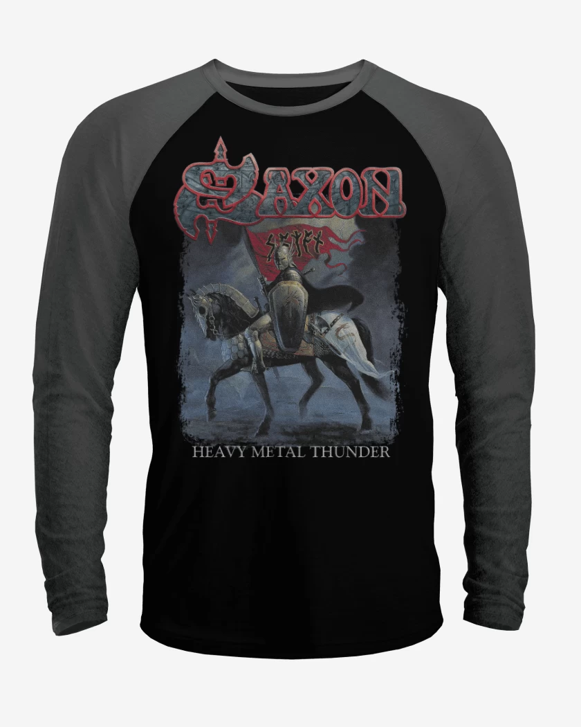Polera Raglan Saxon Heavy Metal Thunder