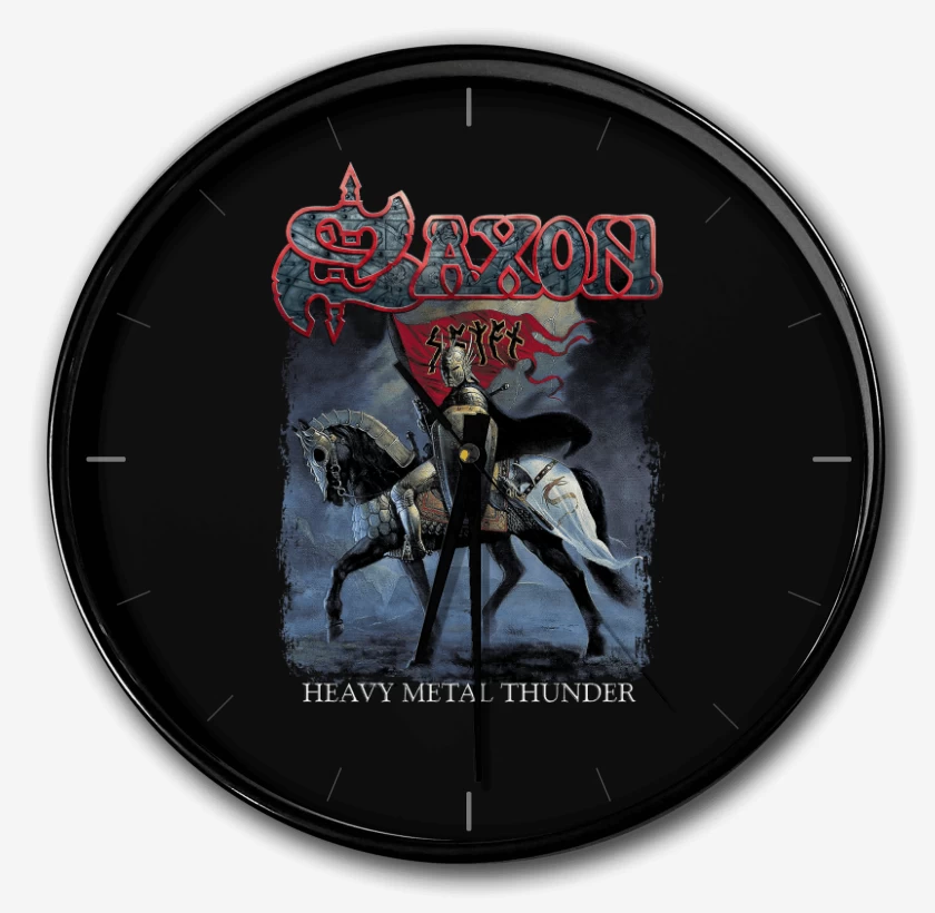 Reloj Negro de Saxon Heavy Metal Thunder