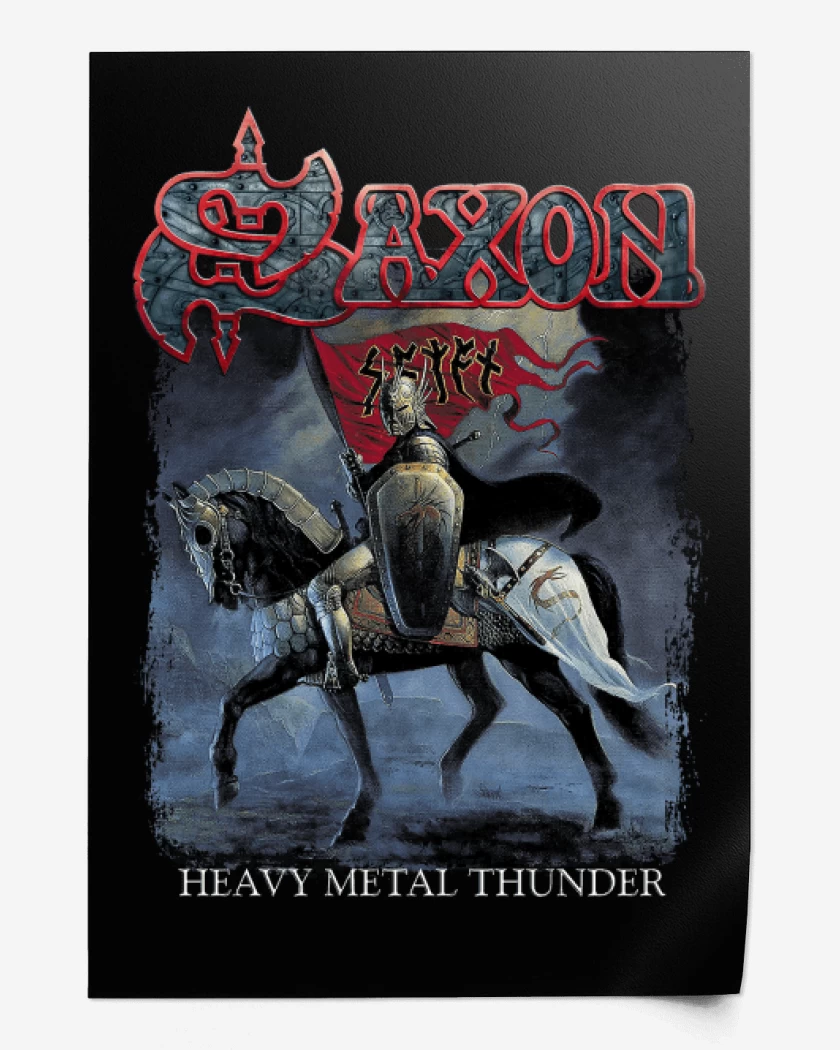 Print Saxon Heavy Metal Thunder