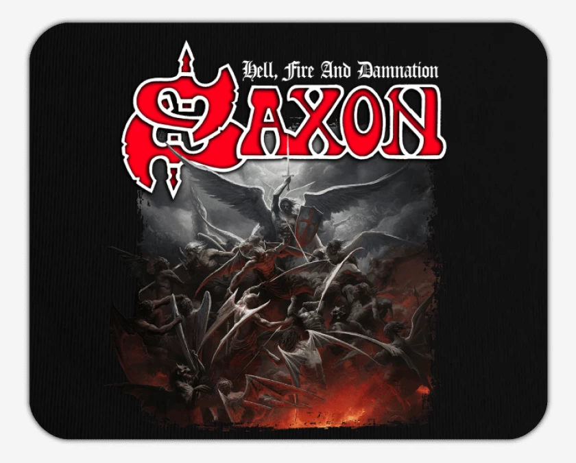 Mousepad Saxon Hell Fire and Damnation