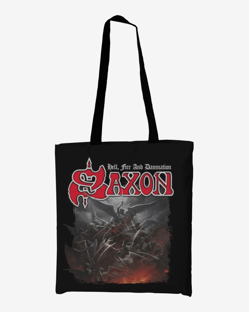 Totebag Saxon Hell Fire and Damnation