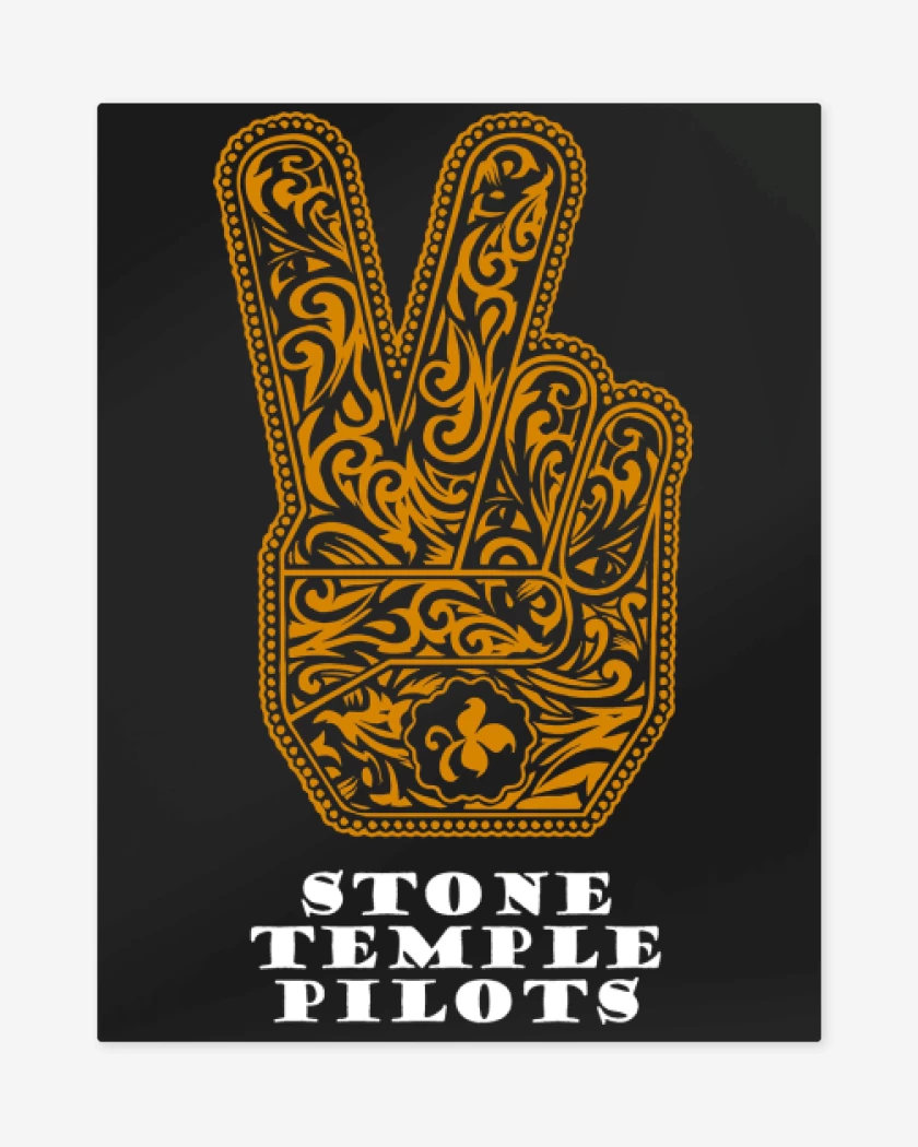 Print metalico Negro de Stone Temple Pilots Stone Temple Pilots