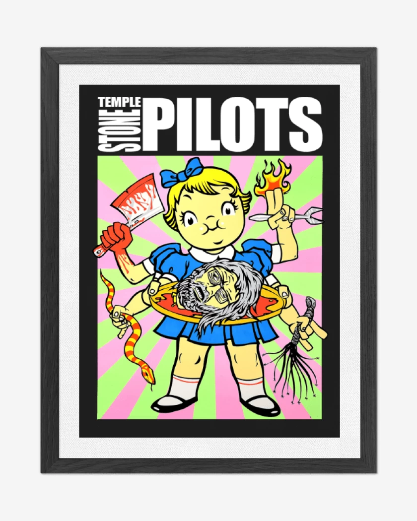 Cuadro decorativo Negro de Stone Temple Pilots STP