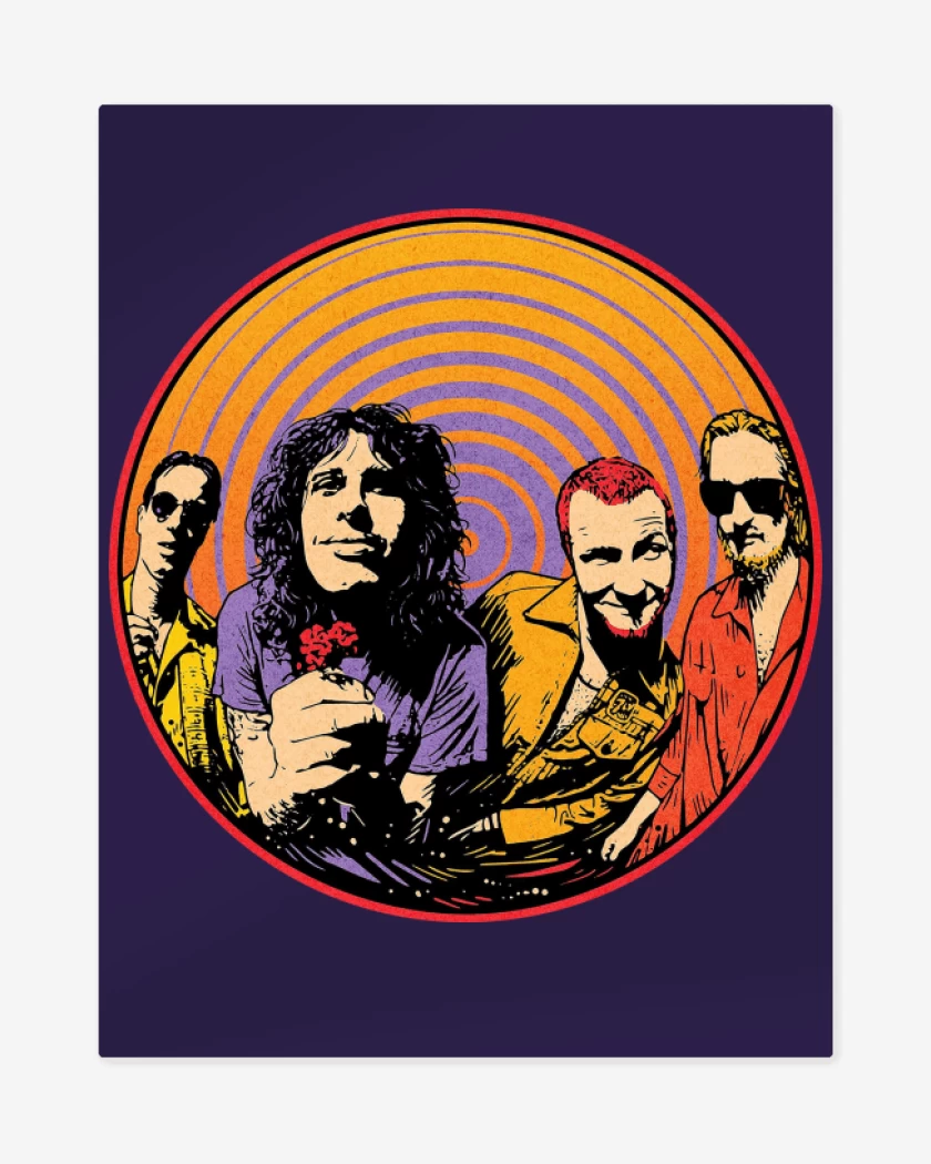 Print metalico Morado de Stone Temple Pilots Banda
