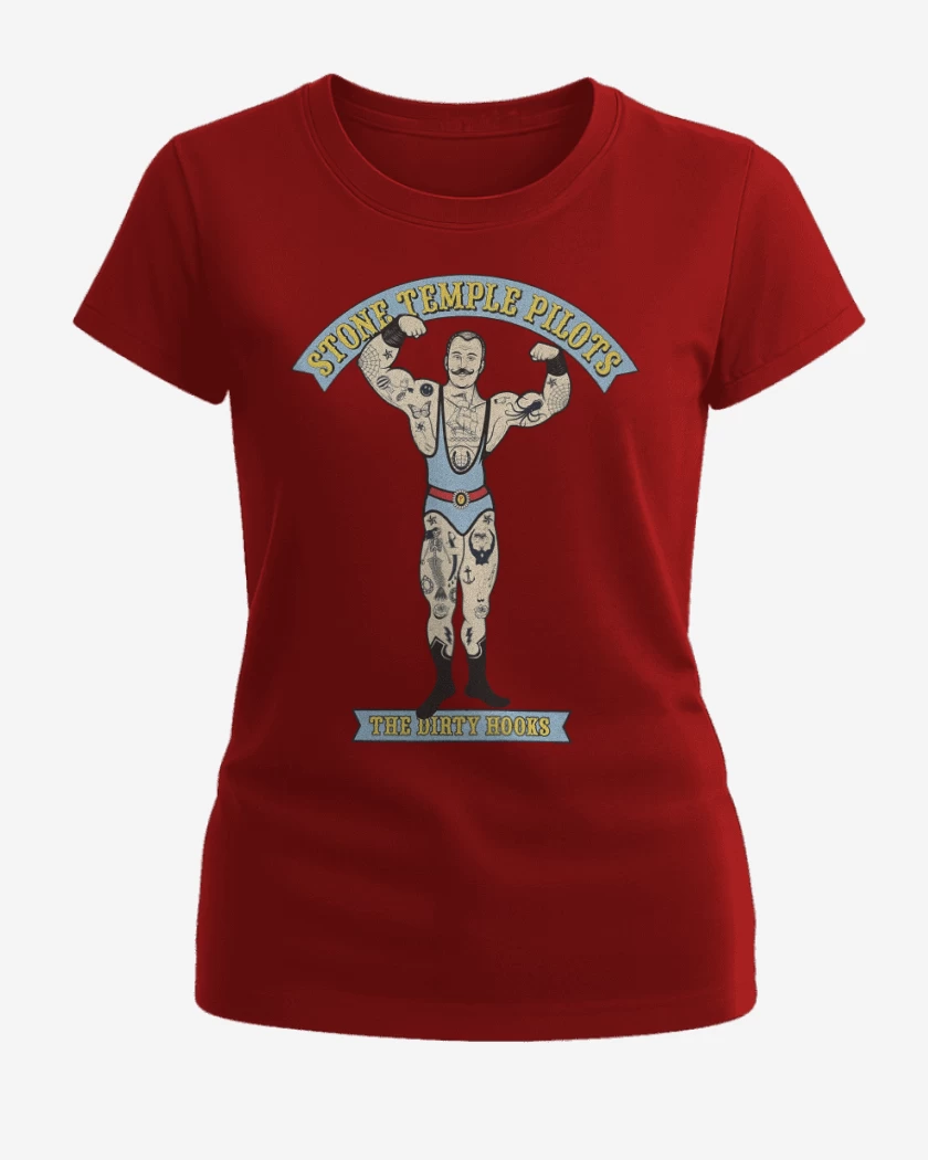 Polera de Mujer Rojo de Stone Temple Pilots The Dirty Hooks