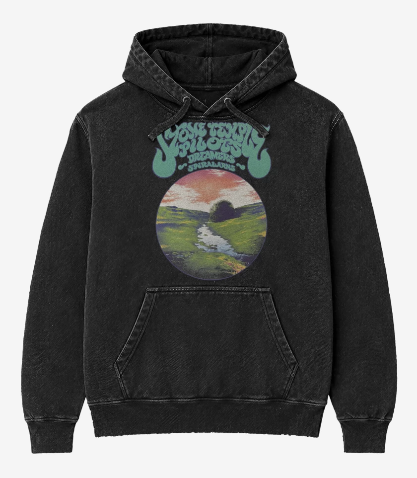 Poleron Canguro Acid Wash Negro de STP Dreamers