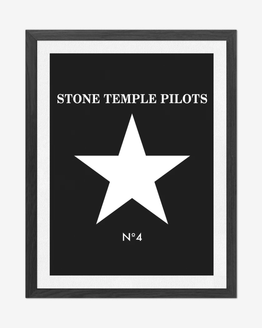 Cuadro decorativo Negro de Stone Temple Pilots N4
