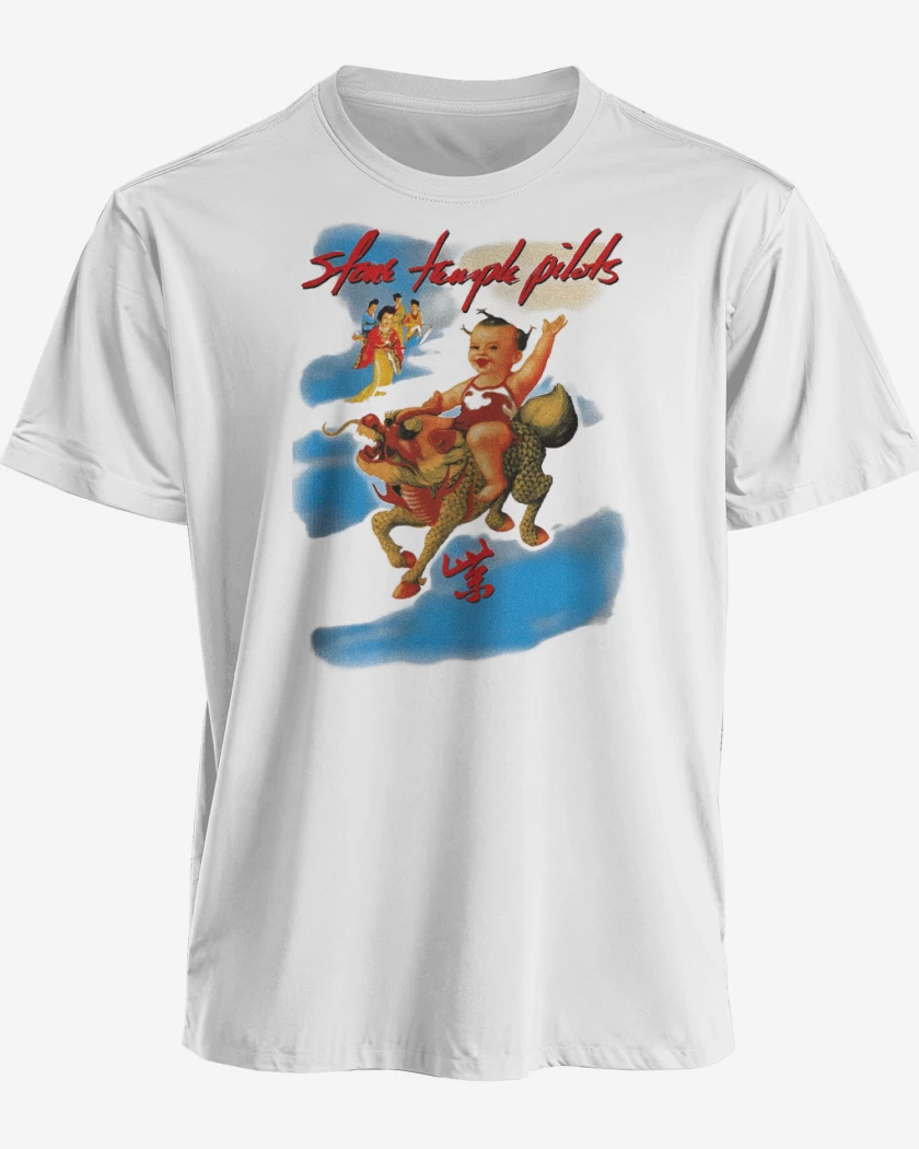 Polera premium Blanco de Stone Temple Pilots Purple