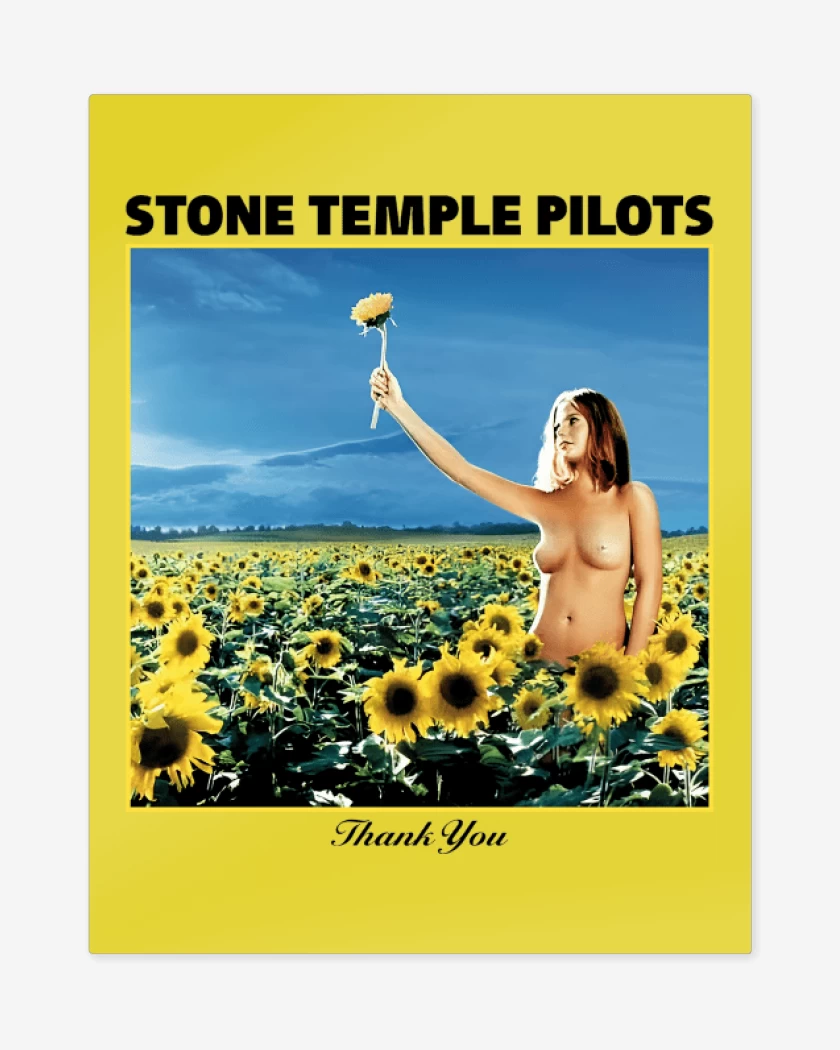 Print metalico Amarillo de Stone Temple Pilots Thank You