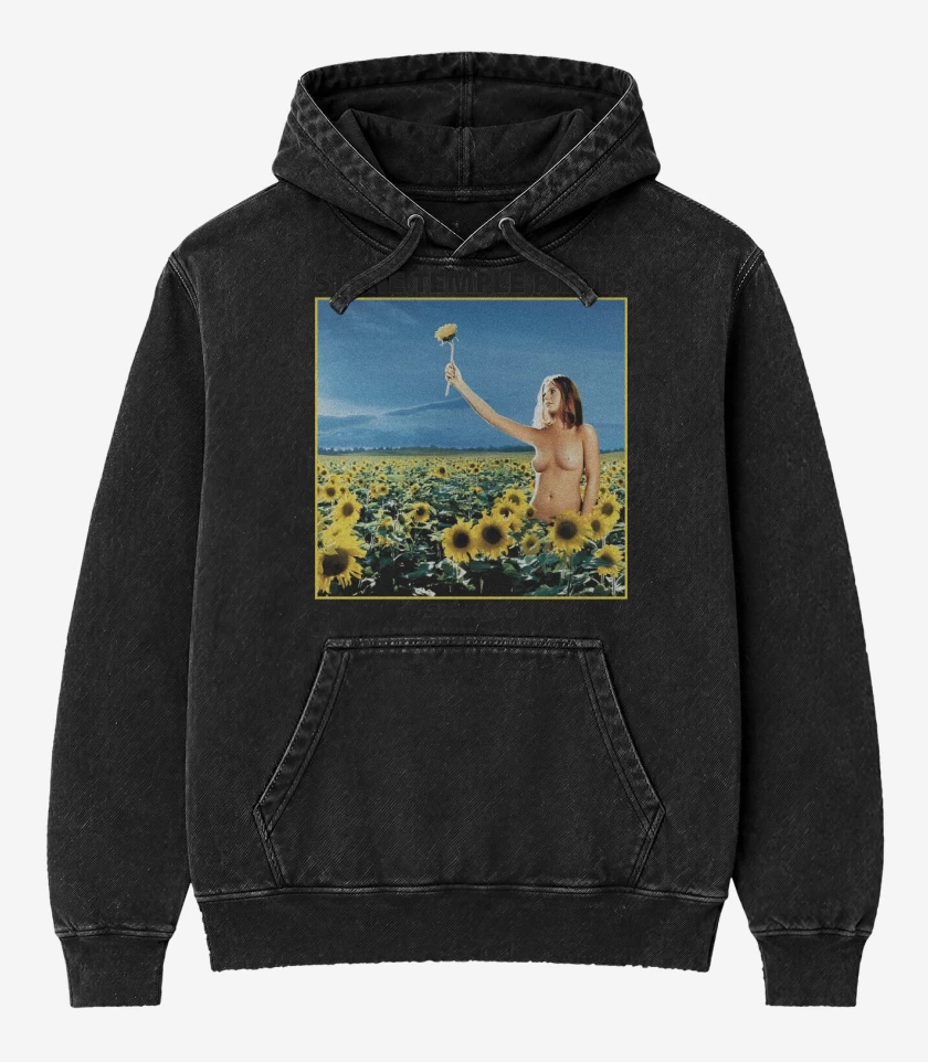 Poleron Canguro Acid Wash Negro de Stone Temple Pilots Thank You