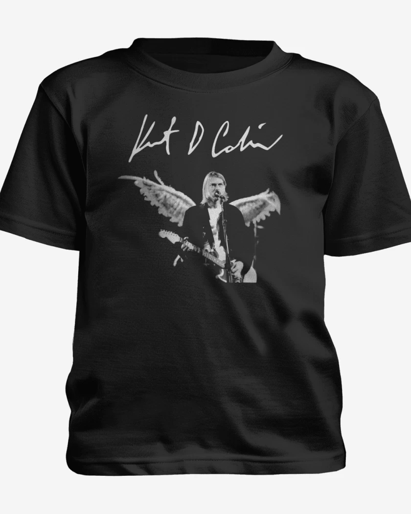 Polera de niño Negro de Kurt Cobain