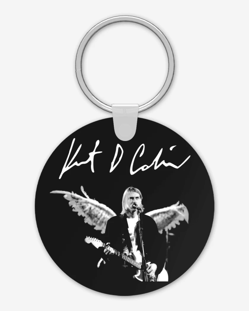 Llavero Negro de Kurt Cobain