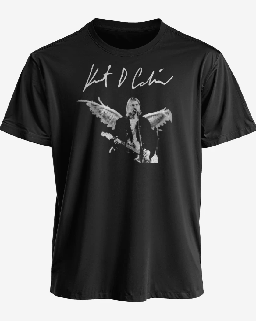 Polera premium Negro de Kurt Cobain