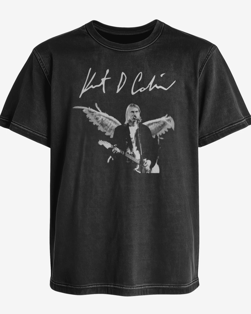 Polera desgastada Kurt Cobain