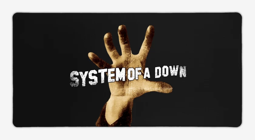Mouse pad Gamer Negro de System of a down