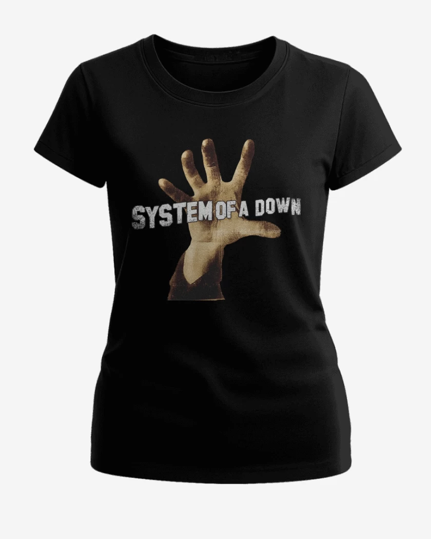 Polera de Mujer Negro de System of a down