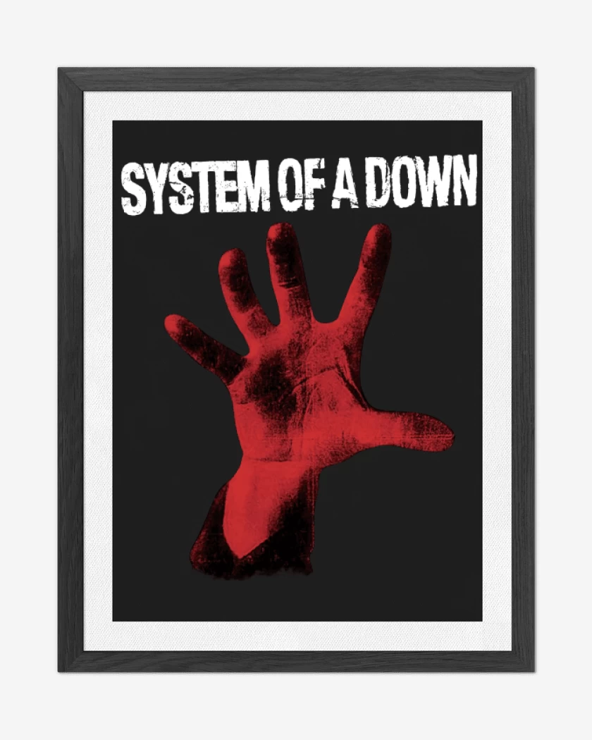 Cuadro decorativo Negro de System of a Down 2