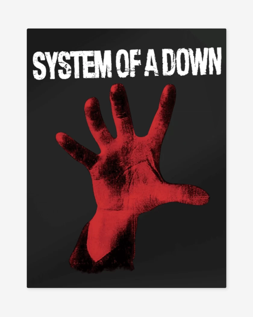 Print metalico Negro de System of a Down 2