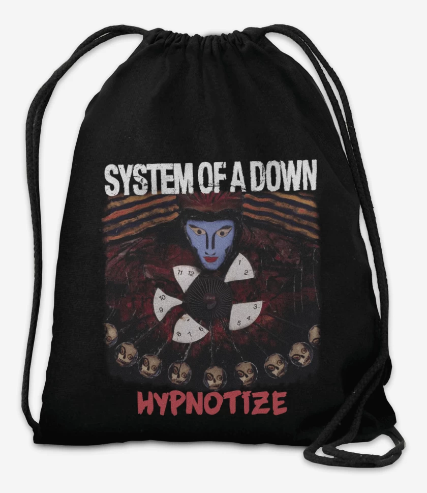 Mochila Negro de System of a Down Hypnotize