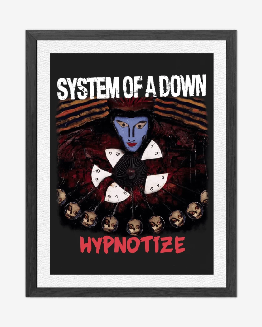 Cuadro decorativo Negro de System of a Down Hypnotize