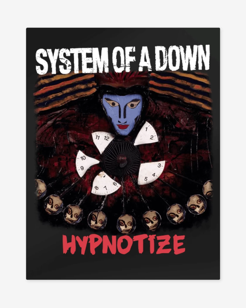 Print metalico Negro de System of a Down Hypnotize