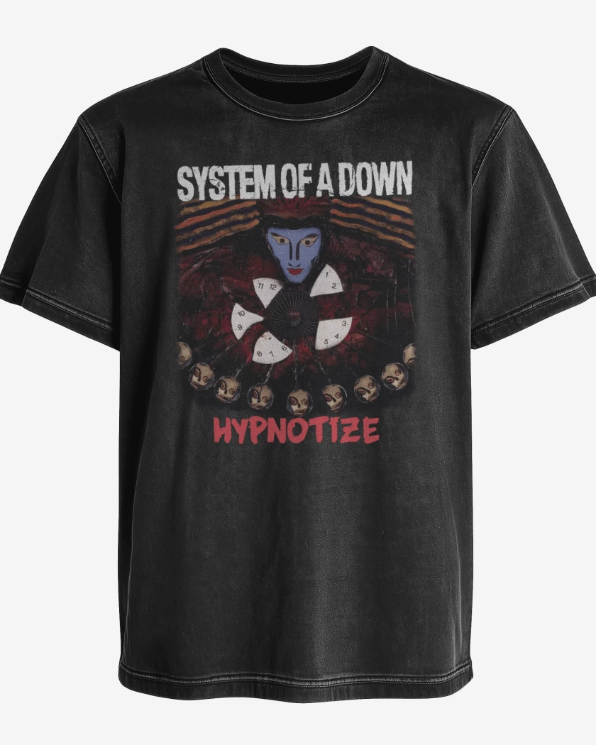 Polera desgastada System of a Down Hypnotize
