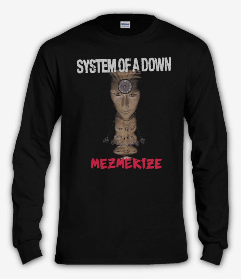 Polera manga larga Negro de System of a Down Mesmerize