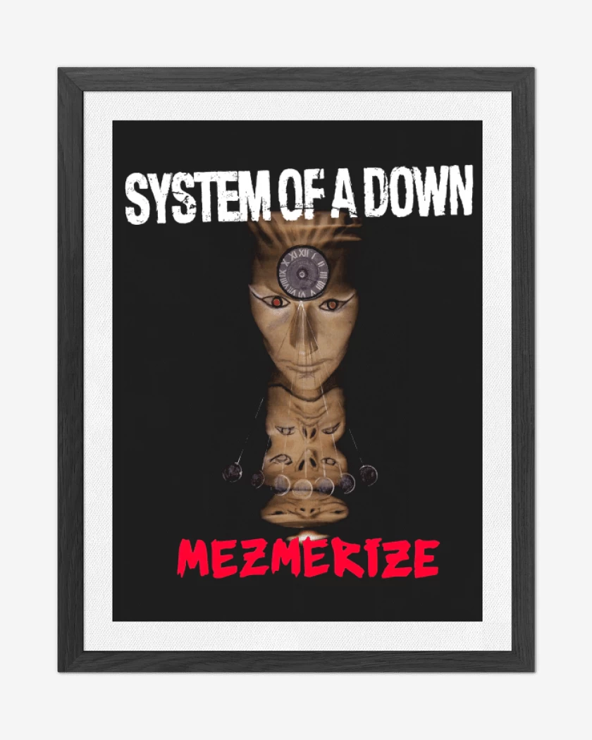 Cuadro decorativo Negro de System of a Down Mesmerize