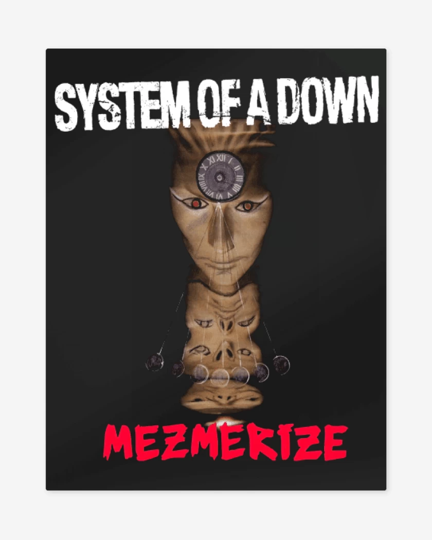 Print metalico Negro de System of a Down Mesmerize