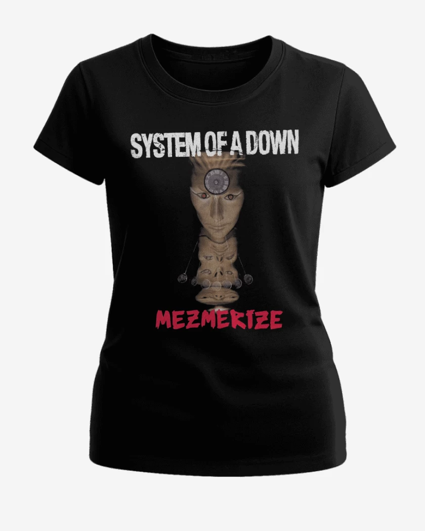 Polera de Mujer Negro de System of a Down Mesmerize
