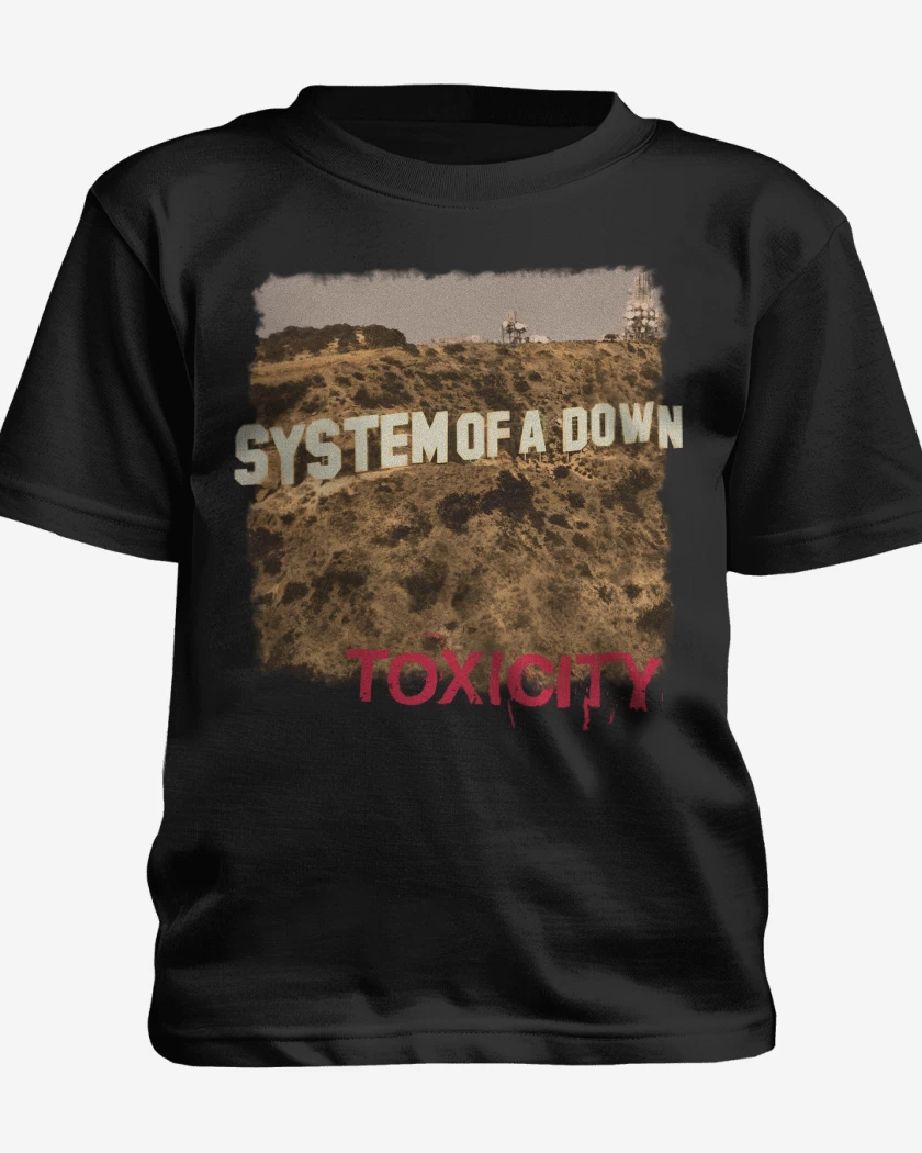Polera de niño Negro de System of a Down Toxicity