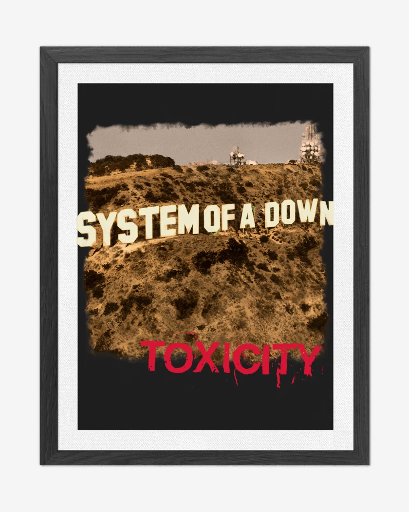 Cuadro decorativo Negro de System of a Down Toxicity