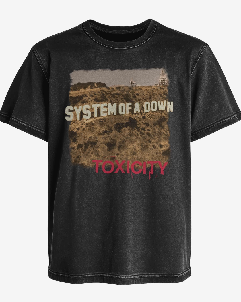 Polera desgastada System of a Down Toxicity