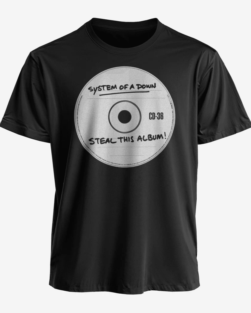 Polera premium Negro de System of a Down Steal