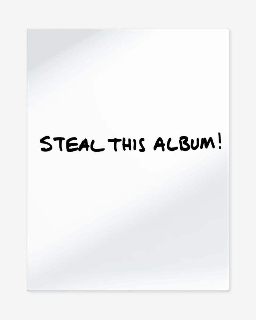 Print metalico Blanco de System of a Down Steal 2