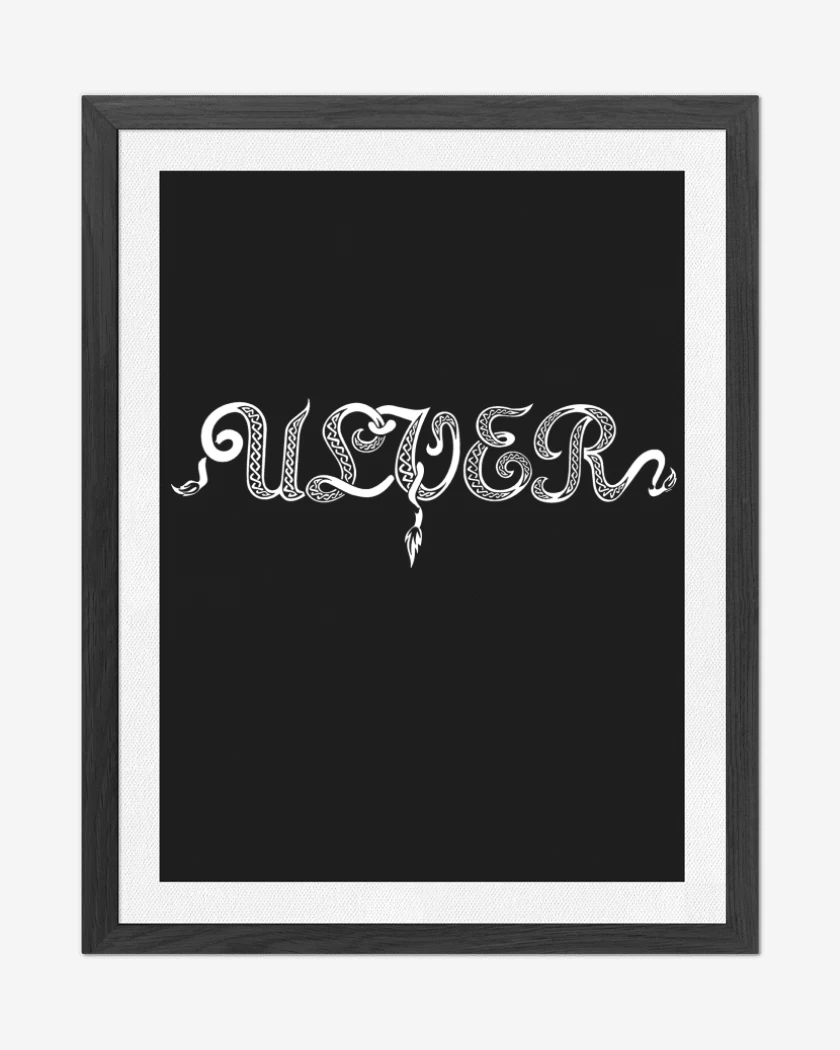 Cuadro decorativo Ulver Logo Black Metal