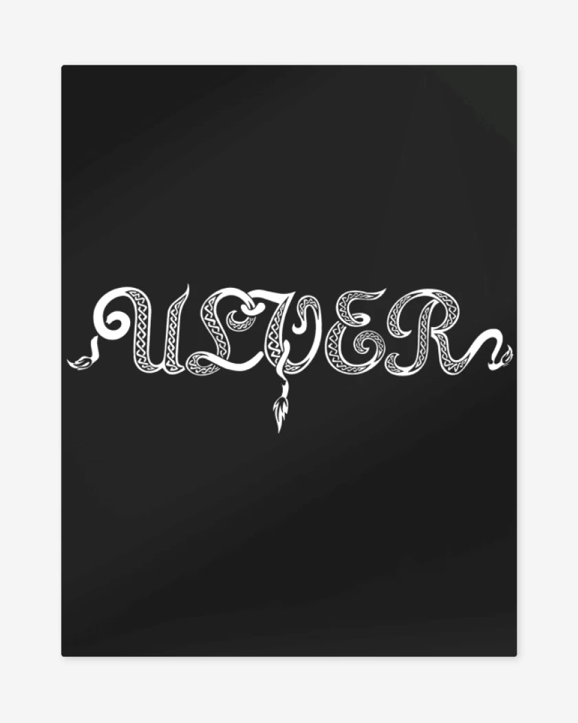 Print metalico Ulver Logo Black Metal