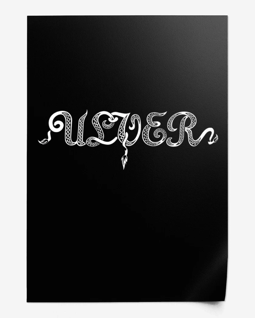 Print Ulver Logo Black Metal