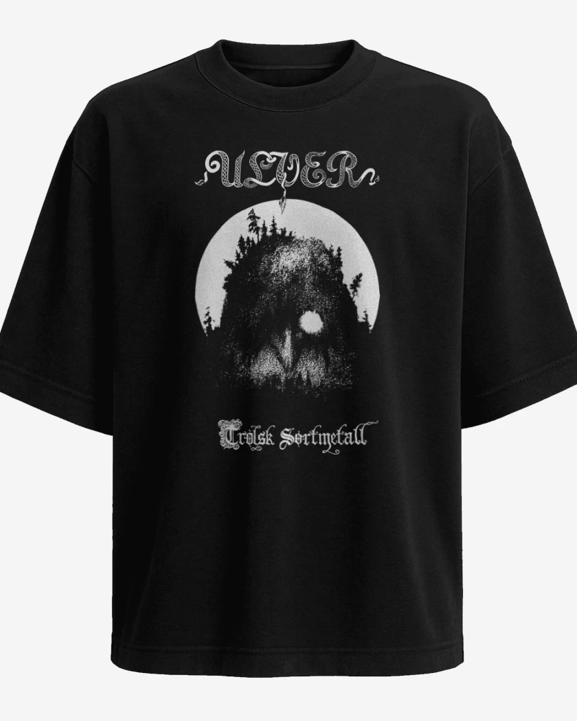 Polera Oversize Ulver Trolsk Sortmetall