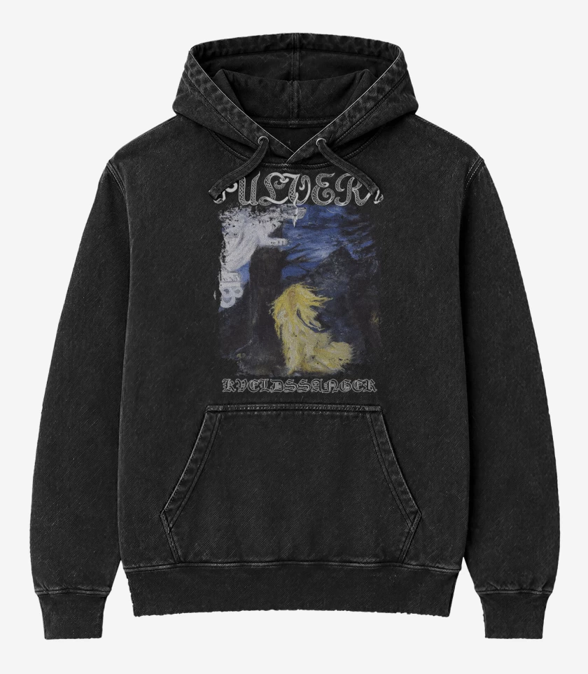 Poleron Canguro Acid Wash Negro de Ulver Kveldssanger