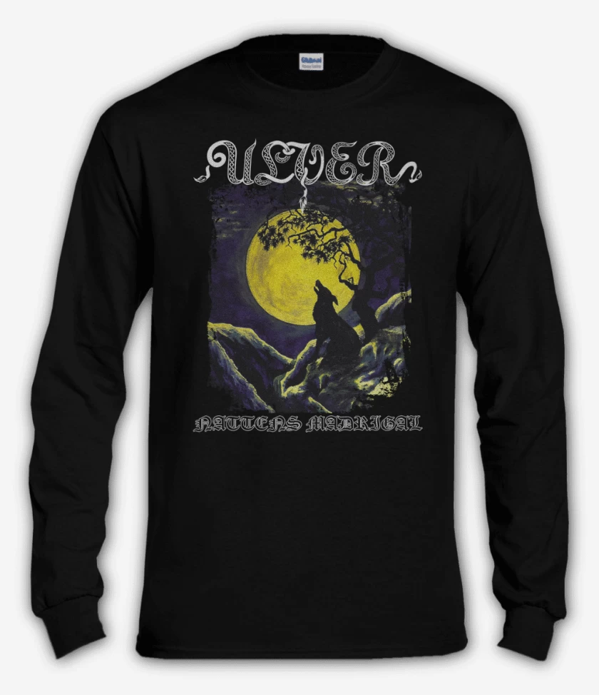 Polera manga larga Negro de Ulver Nattens Madrigal