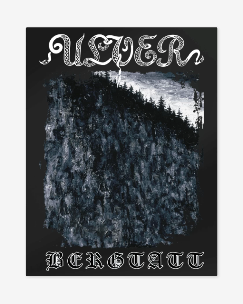 Print metalico Negro de Ulver Bergtatt