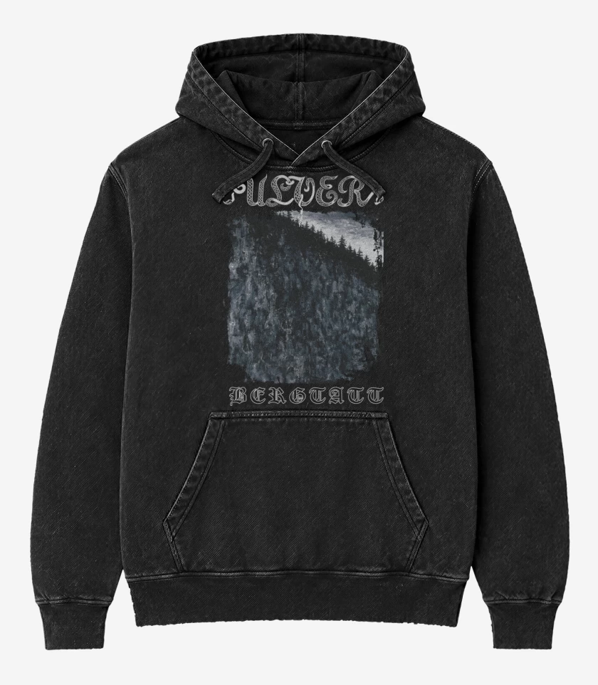 Poleron Canguro Acid Wash Negro de Ulver Bergtatt