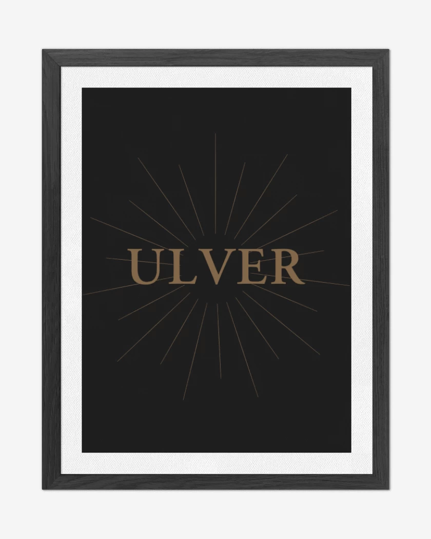 Cuadro decorativo Negro de ULVER Logo