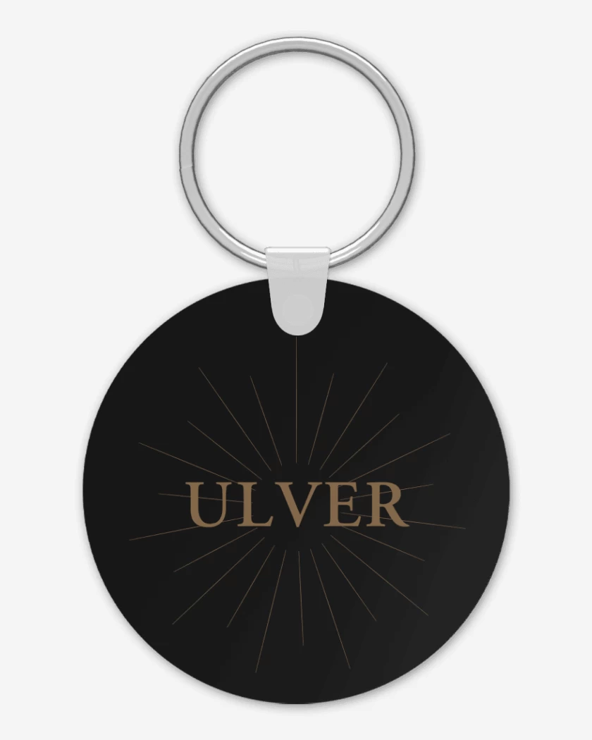Llavero Negro de ULVER Logo
