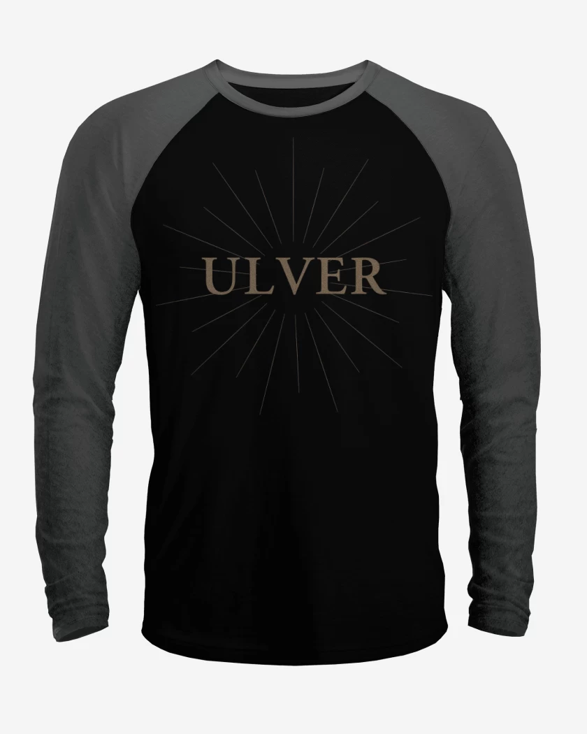 Polera Raglan Negro / Negro Heather de ULVER Logo