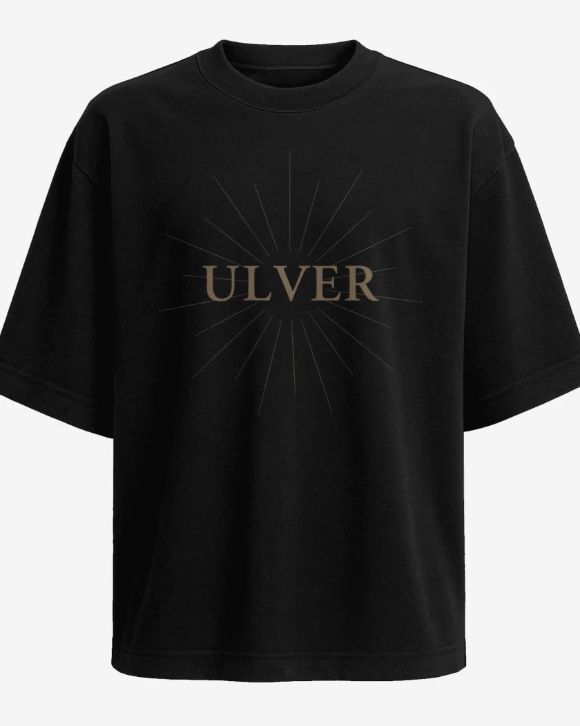 Polera Oversize Negro de ULVER Logo