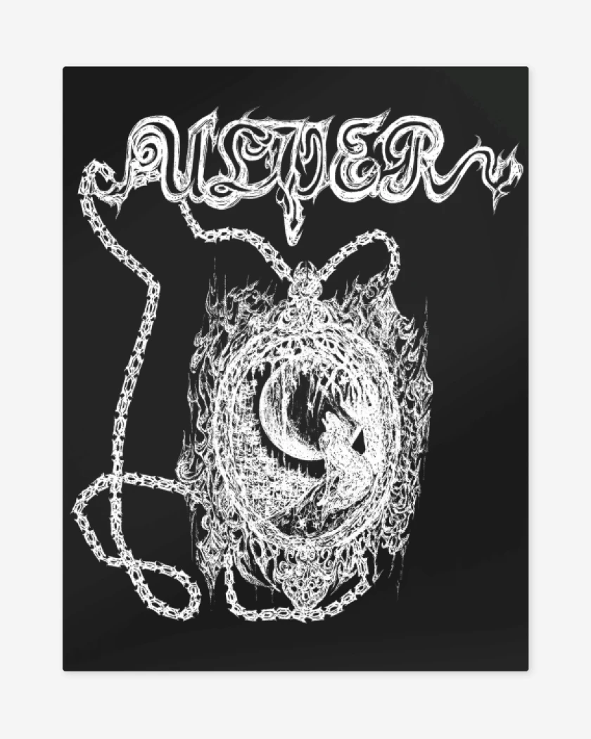 Print metalico Negro de Ulver Black Nattens