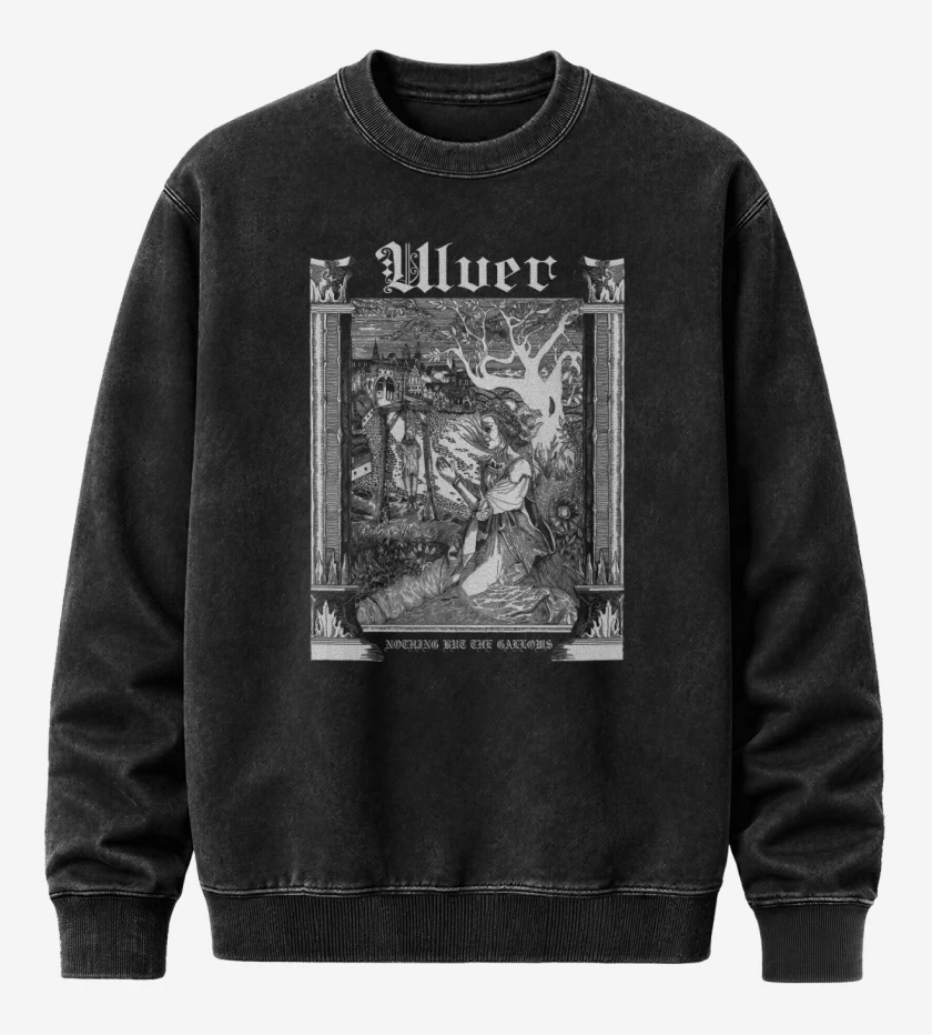Poleron Polo Acid Wash Negro de Ulver Nothing But The Gallows