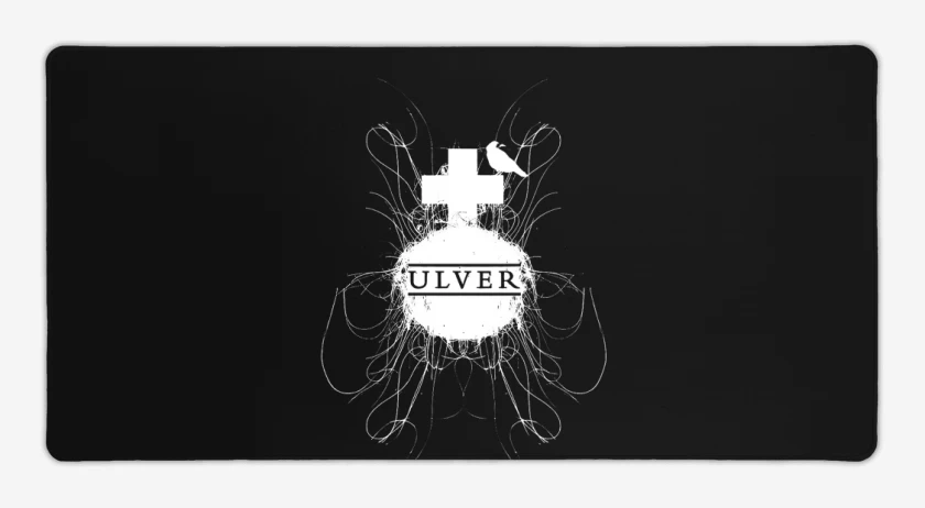 Mouse pad Gamer Negro de Ulver Logo 2